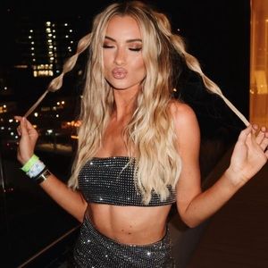 Black rhinestones crop top